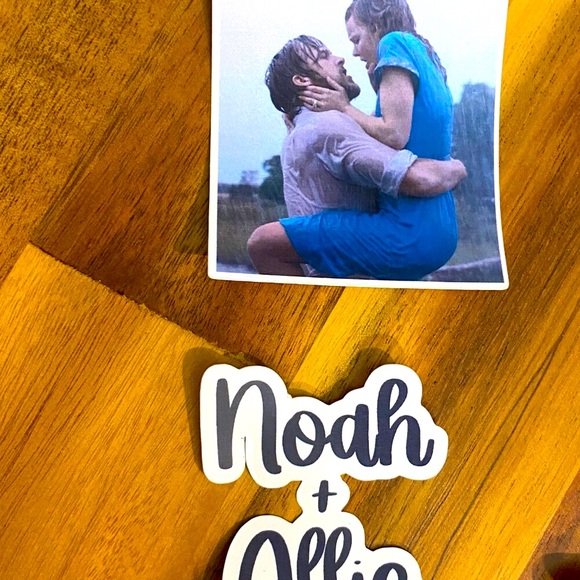 The Notebook Movie Waterproof Stickers Bottle Laptop Locker Computer Noah Allie - Picture 3 of 11